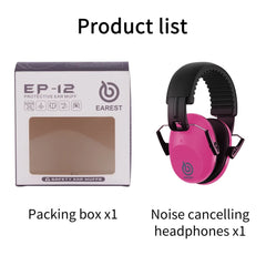 Foldable padded earmuffs for kids and adults – image 10