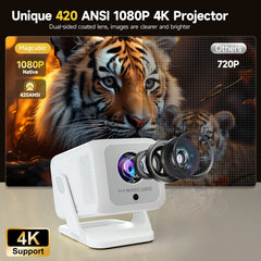 Mini Smart Projector Full HD 1080P with 4K Support by Snagg A Projector
