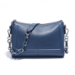 Soft Leather Acrylic Chain Handbag – Luxury Small Top-Handle Underarm & Crossbody Shoulder Bag for Women