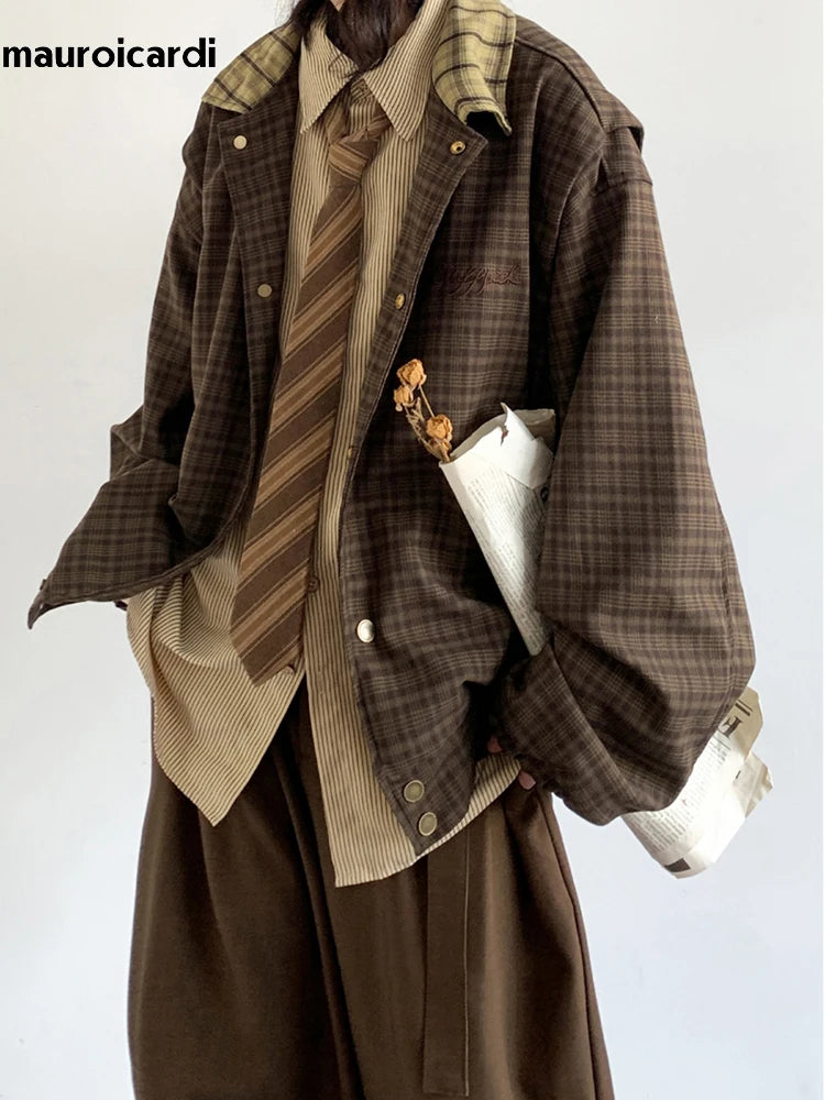 Oversized Patchwork Plaid Jacket by Snagg A Jacket