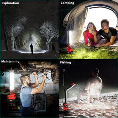 2400LM Cordless LED Work Light for Milwaukee M18 18V Battery