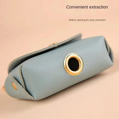 Premium Faux Leather Waste Bag Holder | Stylish & Portable Pet Cleanup Organizer