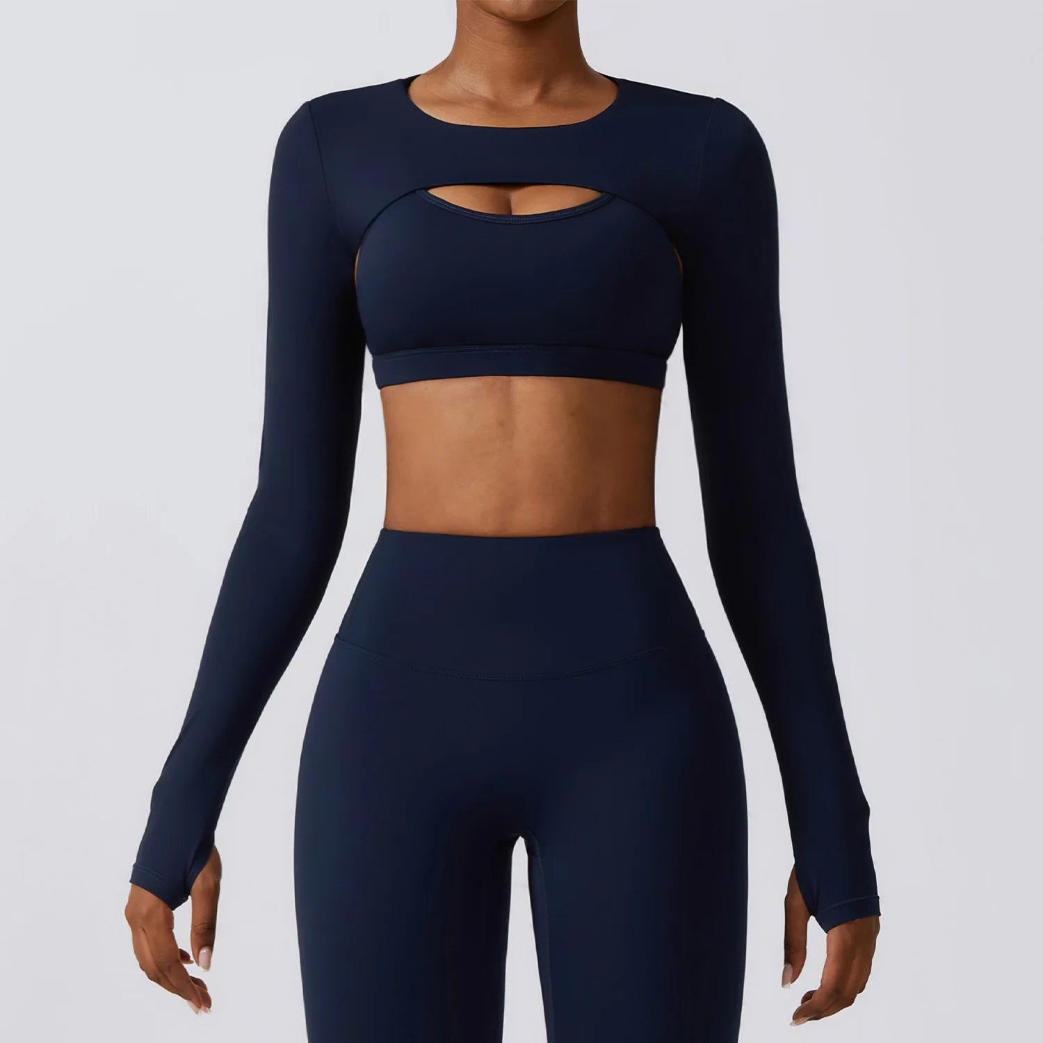 Women's Long Sleeve Shawl Yoga Camisole | Push-Up Nude Fitness Gym Workout Running Sports Top