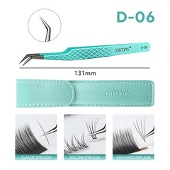 Professional Anti Slip Precision Tweezers – High-Density Fiber-Tip Lash & Brow Tools