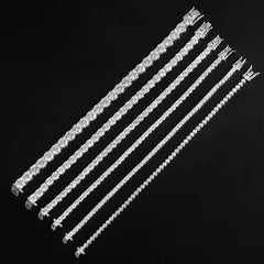 2mm D Color VVS1 Moissanite Tennis Bracelet