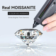 0.5CT Teal Moissanite Four-Leaf Stud Earrings - SnaggIt
