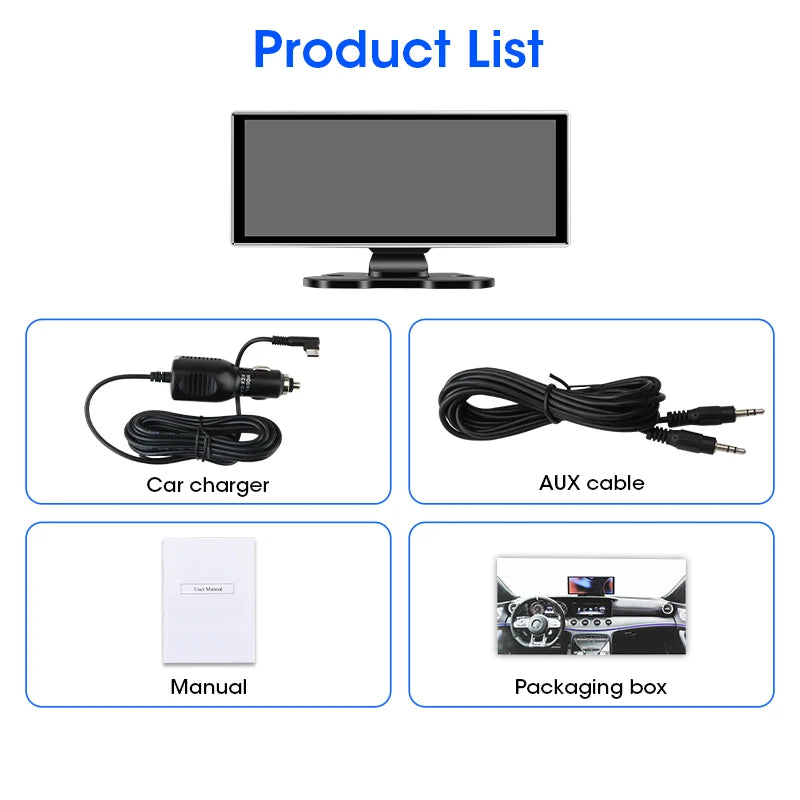 Dual Lens Car DVR with Wireless CarPlay by Snagg A Car DVR