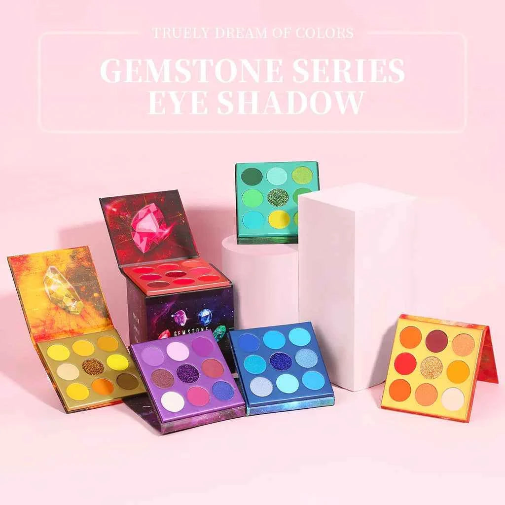 Professional 54 Color Gemstone Inspired Eye Shadow Collection – High Pigment Matte, Shimmer & Metallic Mega Palette