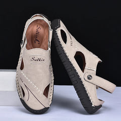 Handmade Men’s Leather Sandals by Snagg A Slipper
