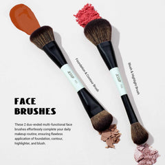 10 Pcs Double Sided Makeup Brush Set