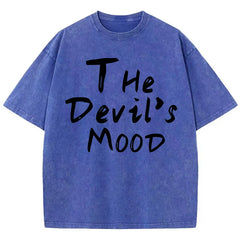 The Devils Mood Print Womans Streetwear T-Shirt