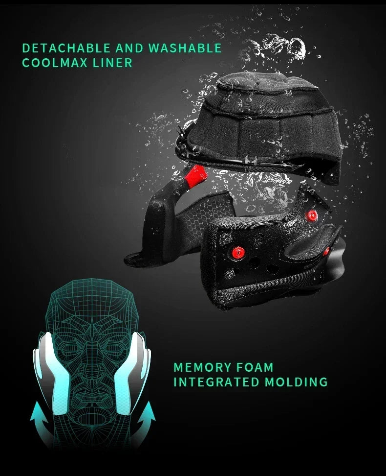 Carbon Fiber Pattern Full Face Motorcycle Helmet by Snagg A Motorcycle Helmet