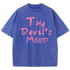 The Devils Mood Print Womans Streetwear T-Shirt