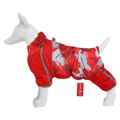 Puffer Dog Snow Suit – Full-Cover Belly Winter Overalls for Small Dogs (Boy & Girl)