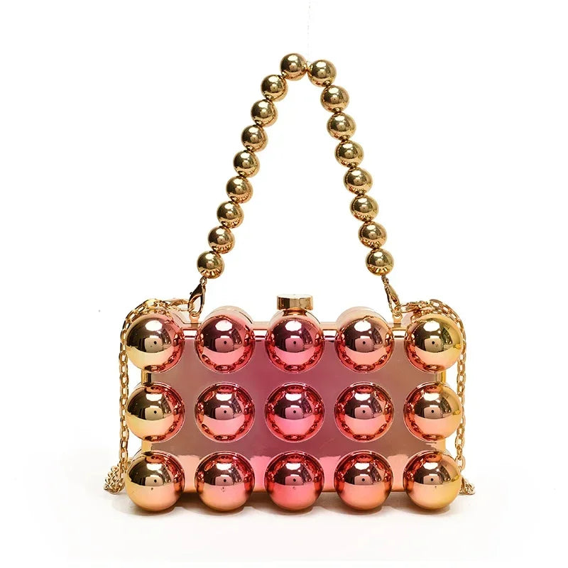 Mini Gold Chain Crossbody Bag by Snagg It Purses