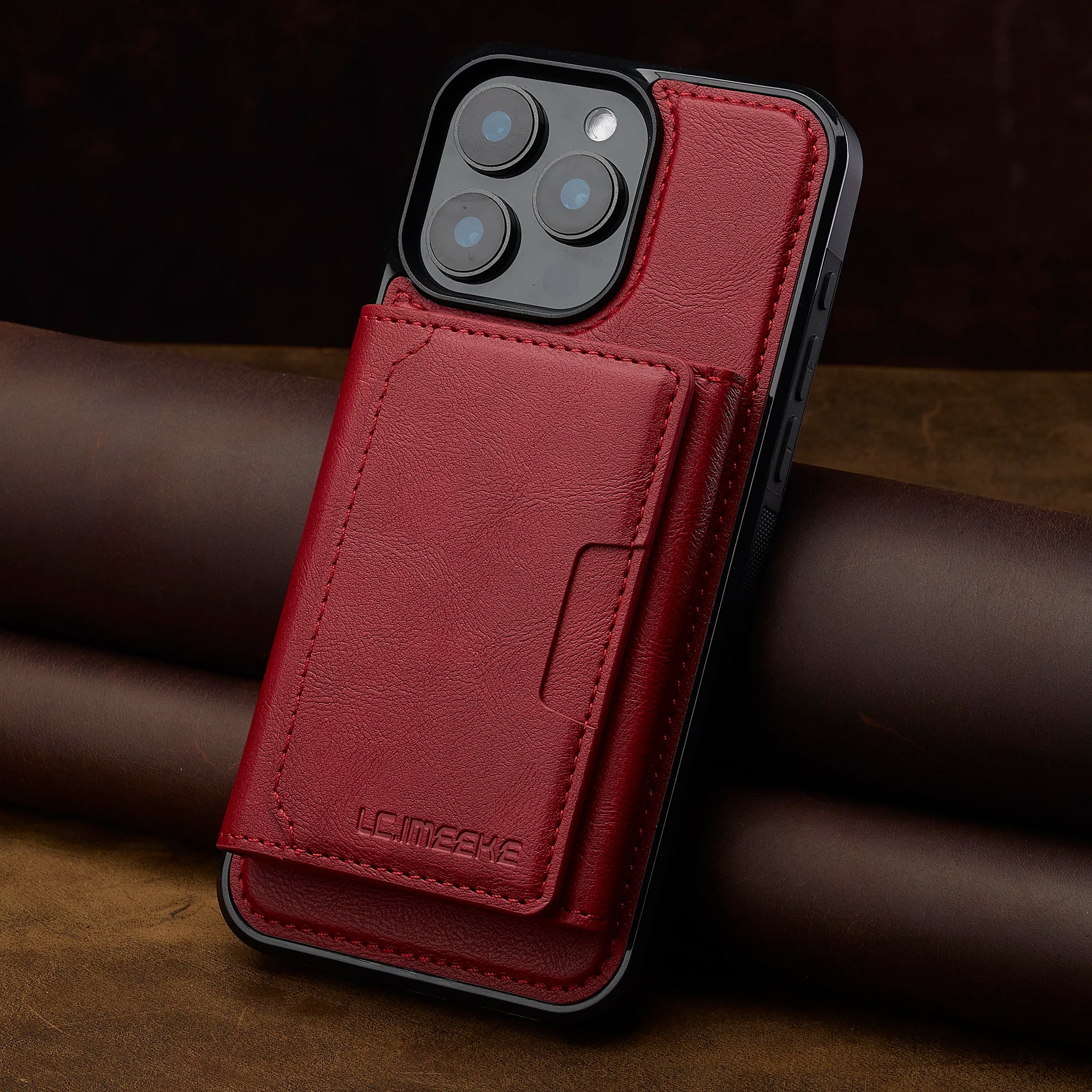 2 in 1 Detachable Magnetic Leather Case – for iPhone 15 Series - Phone Cases & Covers