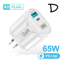 AU Plug 65W GaN Charger by Snagg An Adapter
