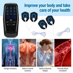 EMS & TENS Pulse Massager – 30 Level Muscle Stimulator for Full Body Relief