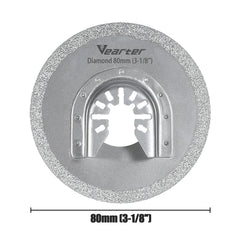 Diamond Oscillating Saw Blades 7pcs | Quick-Release Universal Multitool Triangle Blade for Tile Grout Ceramic