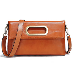 Vintage Genuine Leather Crossbody Handbag – Large Capacity Designer Shoulder Bag for Women, All Seasons