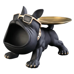 Bulldog Resin Figurine with Storage Compartment by Snagg A Sculpture