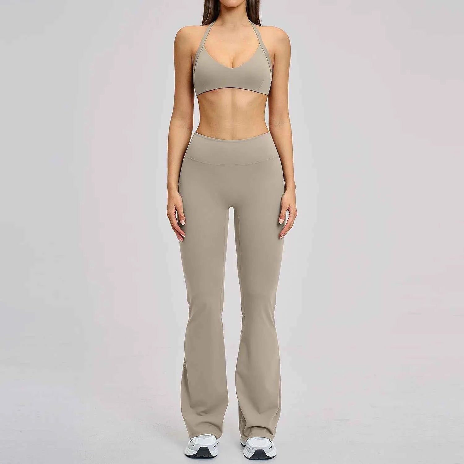 Women's 2-Piece Push-Up Yoga Fitness Suit | Sports Bra & High Waist Leggings Tracksuit Gym