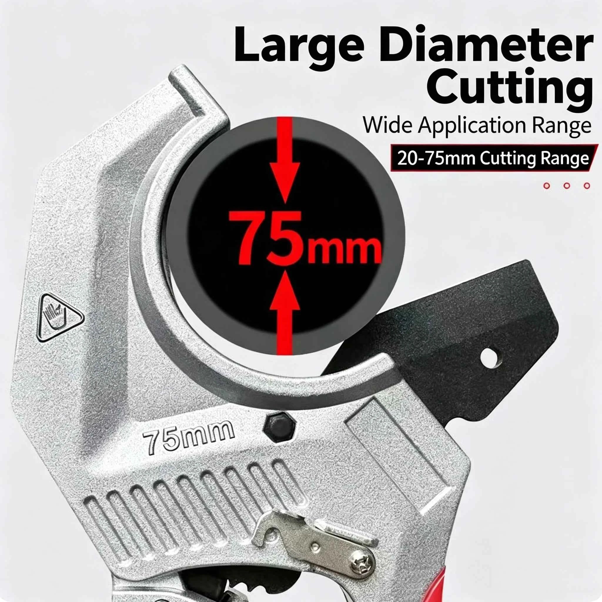 Ratchet pipe cutter with SK5 blade for PVC and PEX pipe – image 4