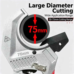 Ratchet pipe cutter with SK5 blade for PVC and PEX pipe – image 4
