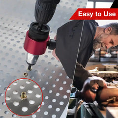 Electric Rivet Nut Gun Converter – M3–M8 Industrial Riveting Tool Attachment
