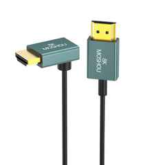 Ultra Thin 90-Degree HDMI 2.1 Cable 8K@60Hz / 4K@120Hz – Flexible Slim 2.4mm Cord for TV, HDTV & PS5