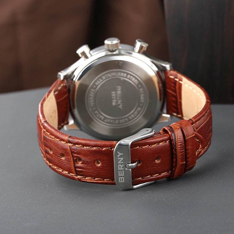 BERNY Quartz Chronograph Sport Watch for Men - SnaggIt