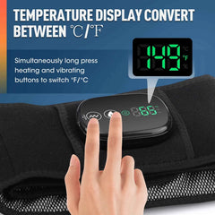 Red Light Heating Vibration Waist Massage Belt – Cordless Lumbar Support & Heat Therapy Brace