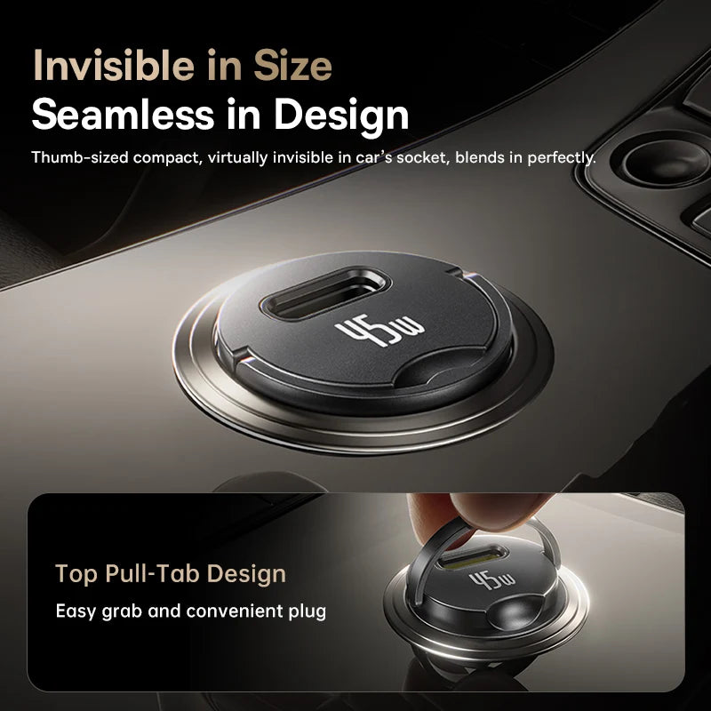 45W Mini Car Fast Charging Adapter by Snagg A Car Adapter