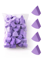 Professional 50 Pieces Fan Shaped Applicator Set – Precision Cosmetic Puffs for Powder & Concealer