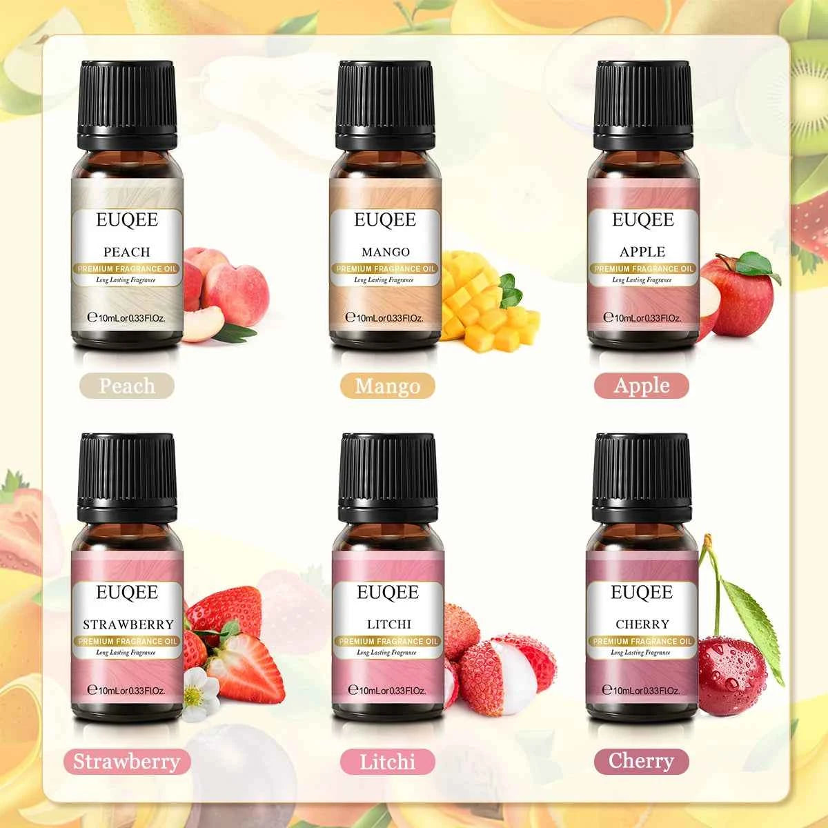 6 Piece Fragrance Oil Collection – Premium 10ml Aroma Diffusion Set for Home & Crafting