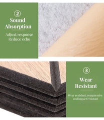 Wood Grain Acoustic Panel Wall Stickers by Snagg A Wall Sticker