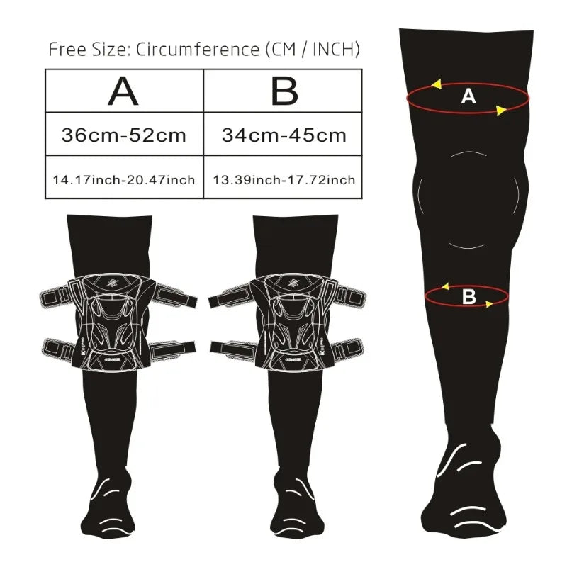 Motocross Knee Guards by Snagg A Motorcycle Knee Pads