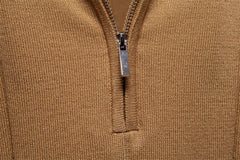 Men's Sport Zipper Polo | Athletic Social & Office Slim Fit Top