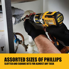 DEWALT Extreme Impact Pivoting Bit Holder & 10 Piece Torsion Screwdriving Set