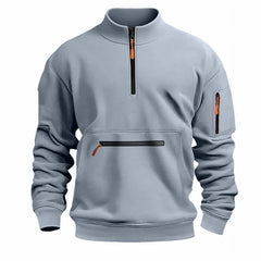 Unisex Half-Zip Stand Collar Fleece | Essential Autumn/Winter Daily Pullover