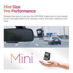 Ultra Compact 2K Quad HD Dash Cam | Sony STARVIS 2 Night Vision & Smart Voice Control