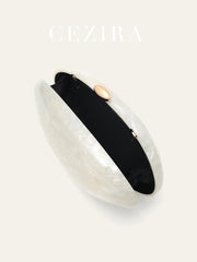 Shell-Shaped Acrylic Evening Clutch by Snagg It Purses