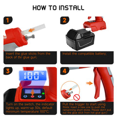100W Cordless Hot Glue Gun by Snagg A Glue Gun