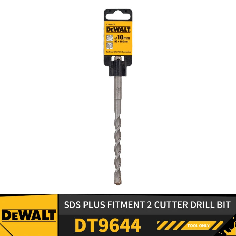 DeWalt SDS Plus Masonry Drill Bit 6mm / 8mm / 10mm / 12mm – 2 Cutter Rotary Hammer - 10MM