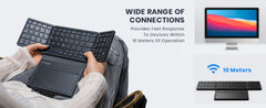 Foldable Portable Bluetooth Keyboard with Touchpad for Windows/iOS/Android by Snagg A Wireless Keyboard