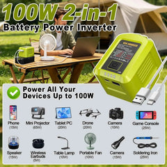 100W USB-C charger and power adapter for Ryobi 18V batteries – image 5