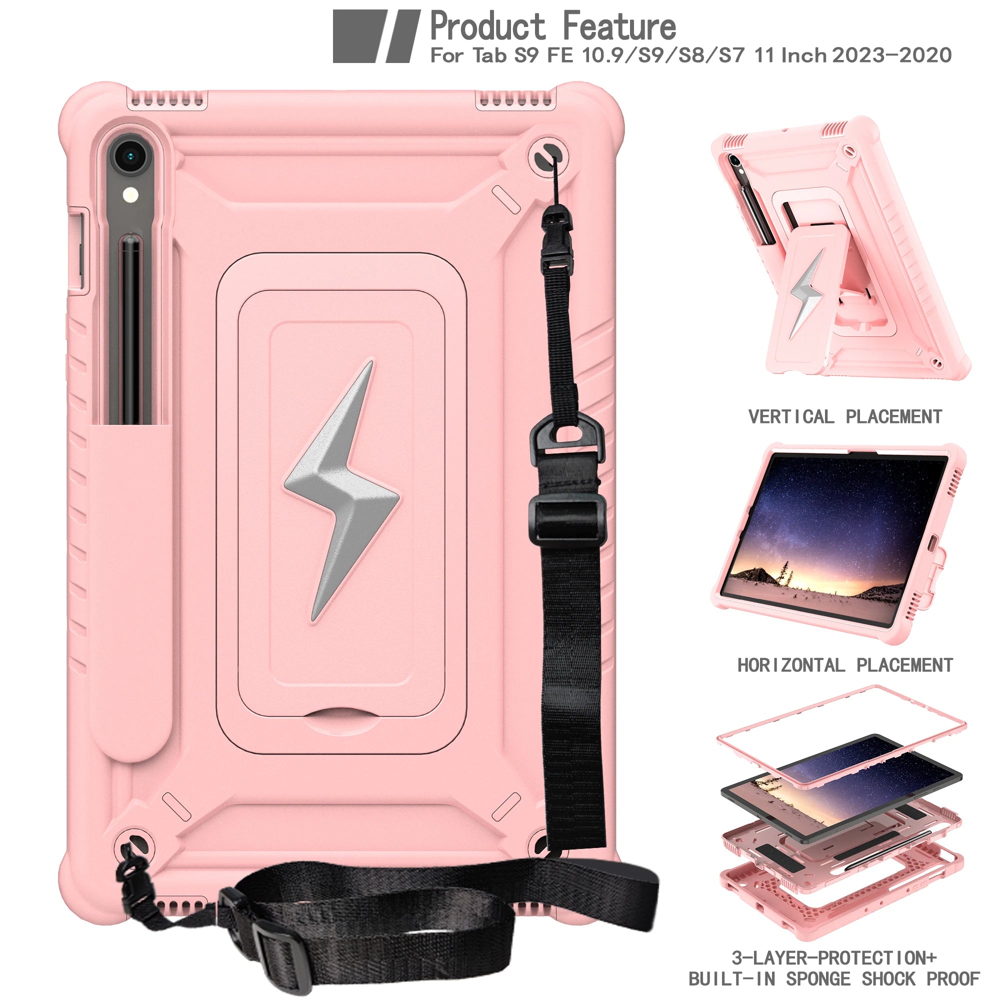 Stand Case for Samsung Tab S10 /S9 /S8 by Snagg A Tab Case