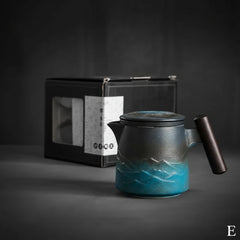Ceramic Tea Mug with Wooden Handle by Snagg A Cup