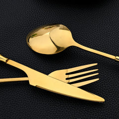 24Pcs Stainless Steel Cutlery Set by Snagg A Dinnerware