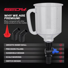 18 Pcs Engine Oil Funnel Kit – Automotive Oil Change Set with Magnetic Storage